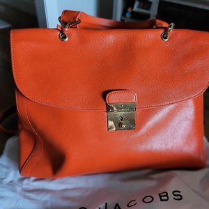 Marc Jacobs: The "1984" Leather Handbag Purse Mandarin Orange Italy
